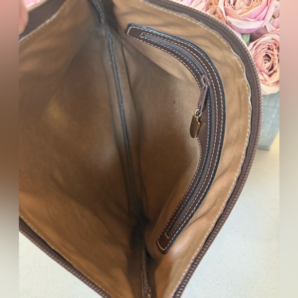 Mark Cross vintage Zippered pouch clutch houndstooth print - Picture 9 of 15